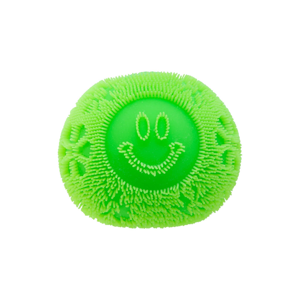 Fuzzy Flocked NeeDoh Fuzz Ball Flower Power | Signature Elm Point - Shaggy Tactile Ribbed Stress Relief Toy Detail