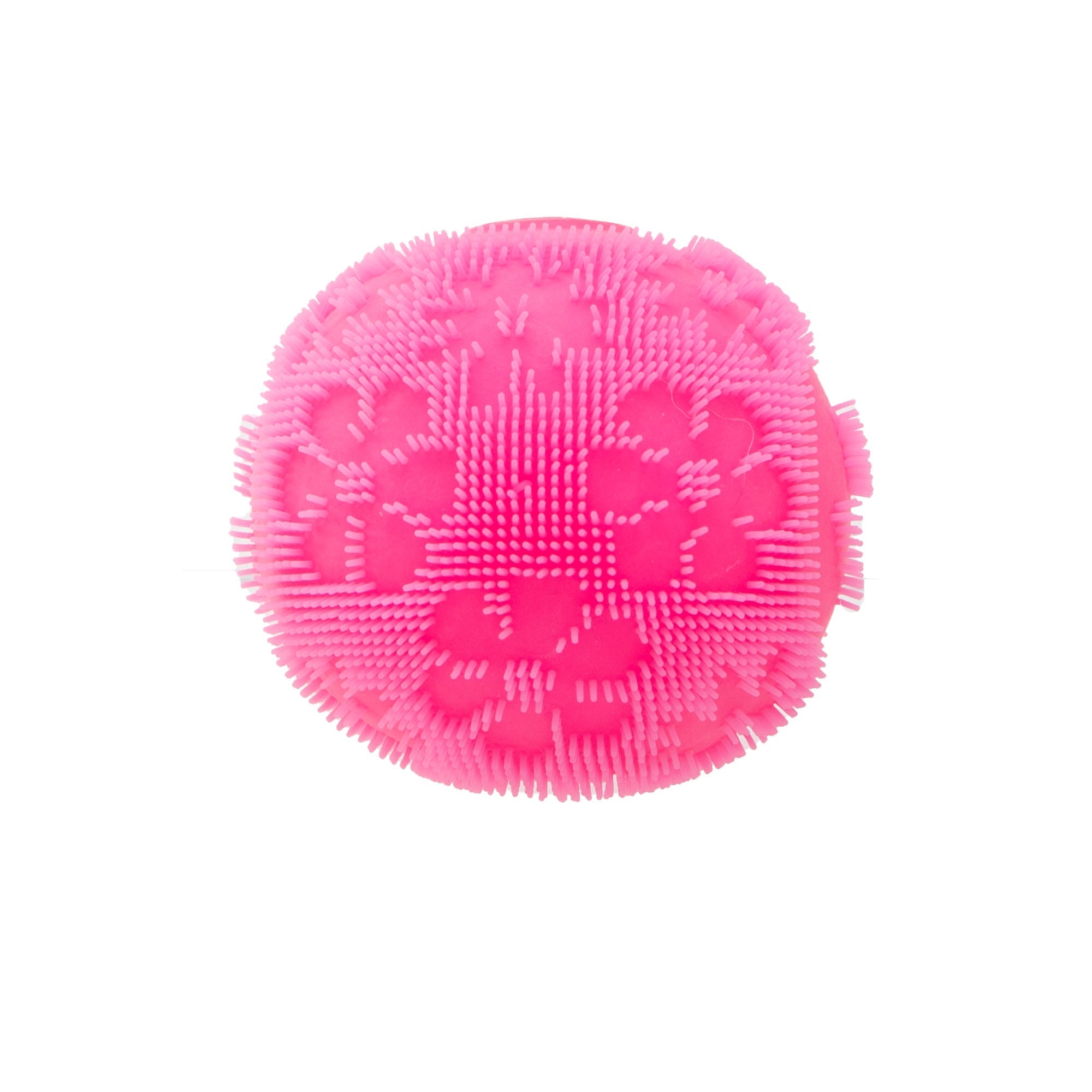 Fuzzy Flocked NeeDoh Fuzz Ball Flower Power | Signature Elm Point - Shaggy Tactile Ribbed Stress Relief Toy Detail