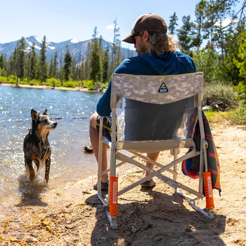 Premium All-Weather Freestyle Rocker Elite - Choice 460 - RoadTrip Rocker Smooth Motion Camp Chair Detail