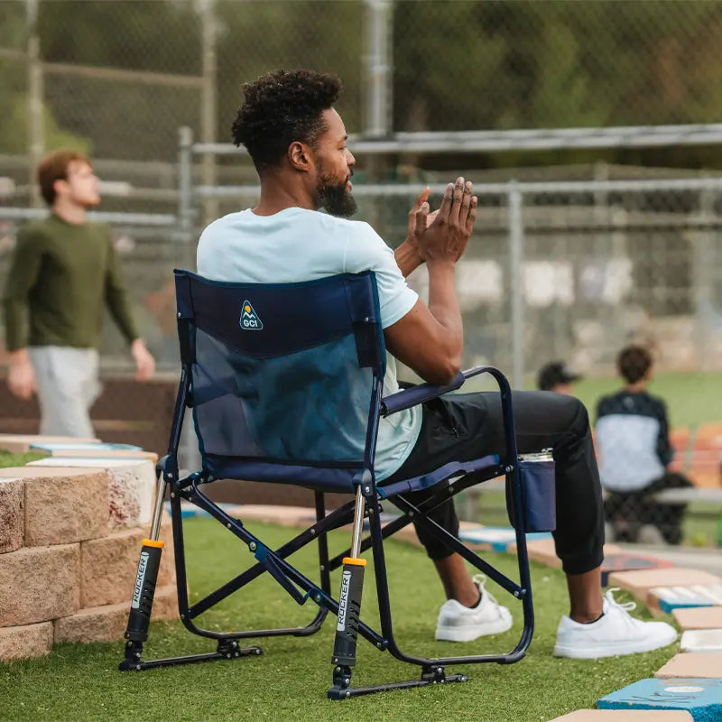 Premium All-Weather Freestyle Rocker Elite - Choice 460 - RoadTrip Rocker Smooth Motion Camp Chair Detail