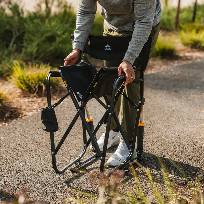 Premium All-Weather Freestyle Rocker Elite - Choice 460 - RoadTrip Rocker Smooth Motion Camp Chair Detail