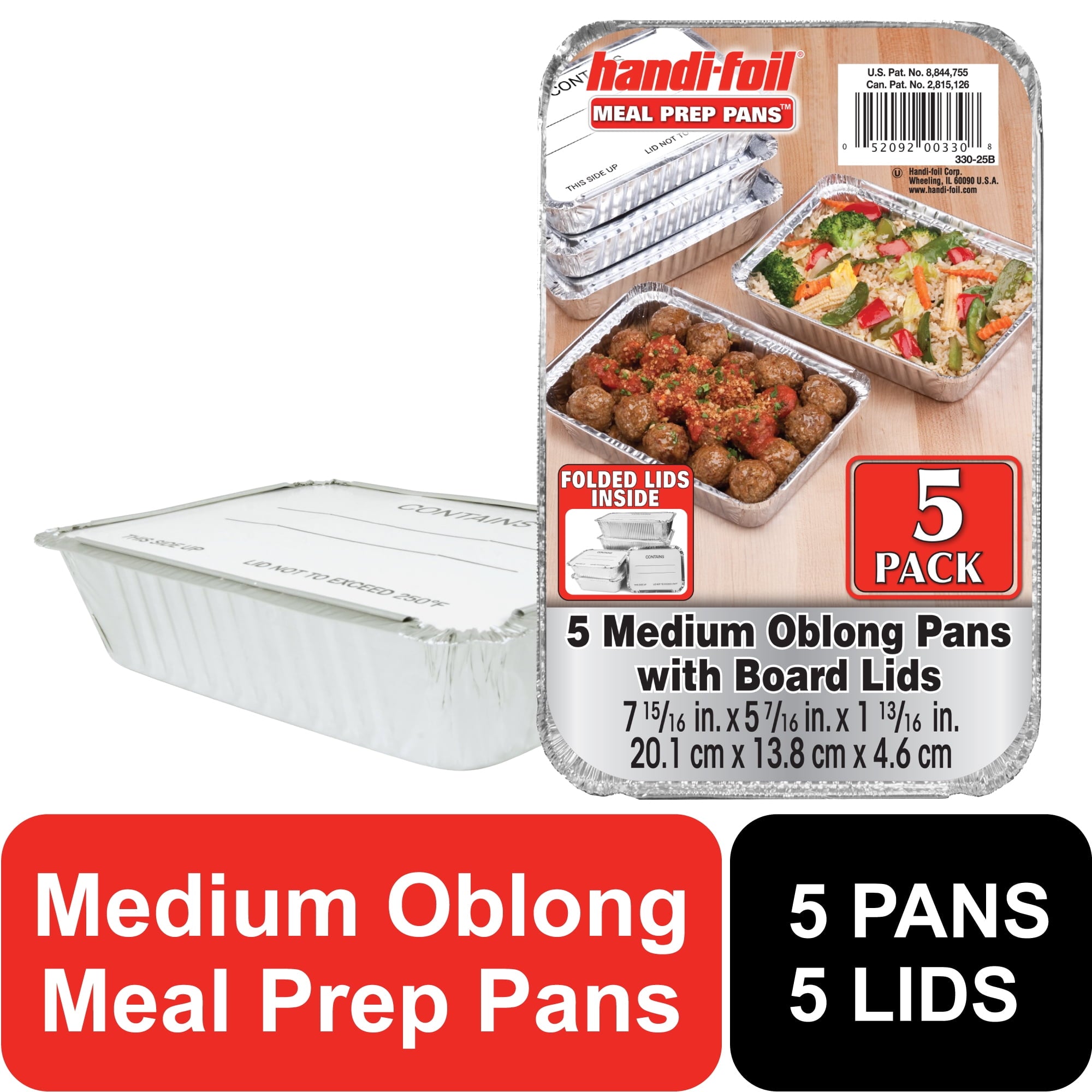 Whimsical Doughnut Aluminum Meal Prep Pan with Lids, 5 Count - Playful Star & Heart Shaped Geometric NeeDoh - Default Title