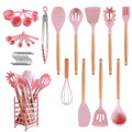 Durable Steel 32 PCS Silicone Cooking Utensils Set, 446°F Heat Resistant for Nonstick Cookware - Multi-Purpose Hand Tool for Daily Meal Prep - Default Title