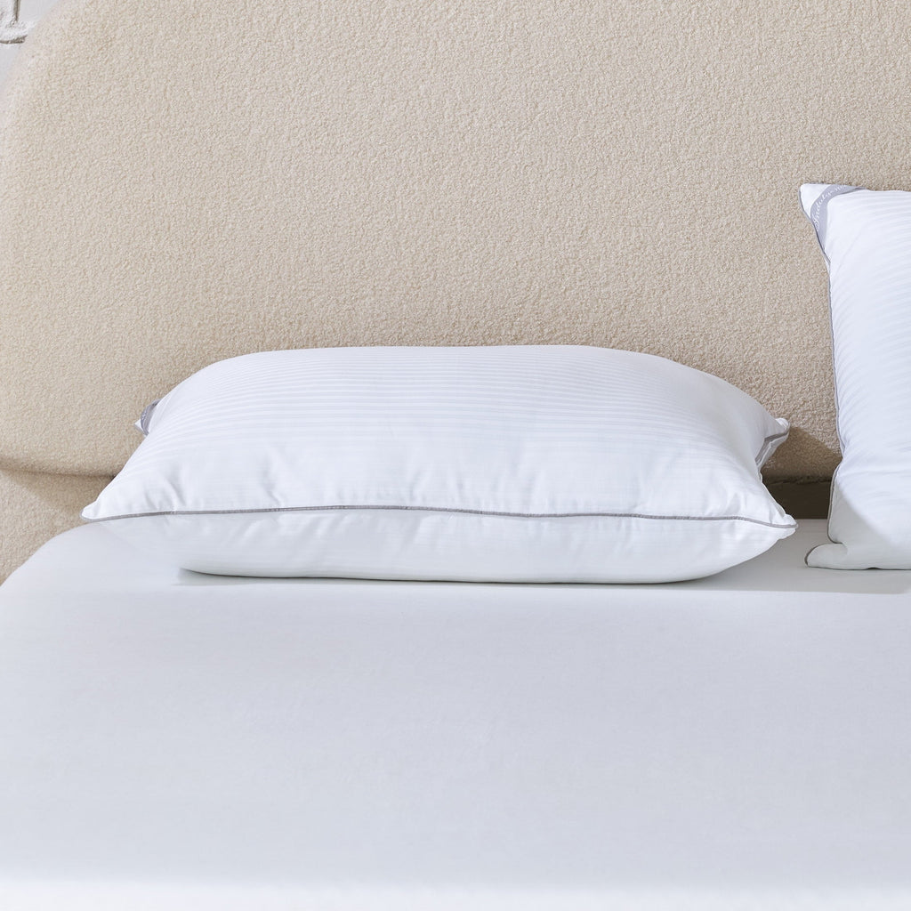 Ergonomic Memory Foam Down Alternative Bed Pillow, Standard/Queen - Decorative Throw Pillow Cushion for Sofa & Bed - Default Title
