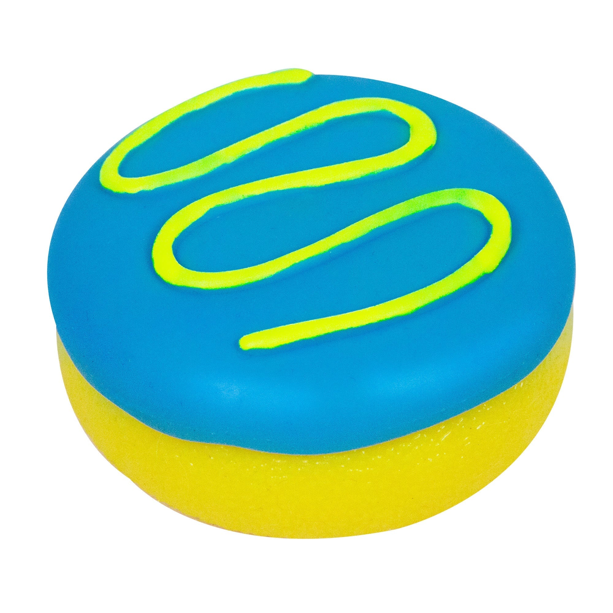 Fun Food Fidget Jelly Dohnut NeeDoh | Signature Seaside Lane - Playful Star & Heart Shaped Geometric NeeDoh Detail