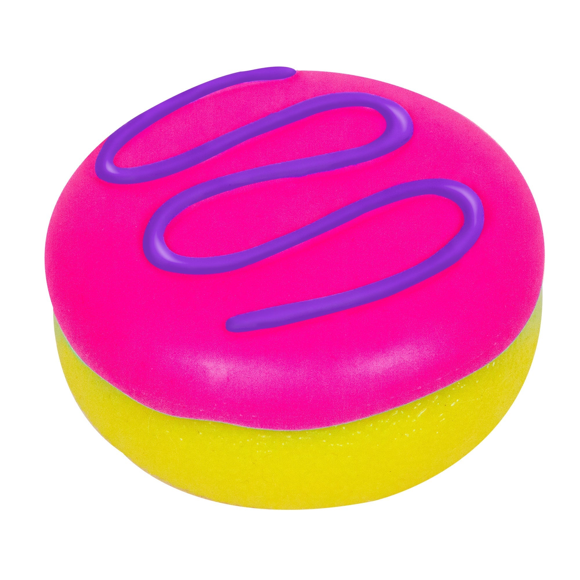 Fun Food Fidget Jelly Dohnut NeeDoh | Signature Seaside Lane - Playful Star & Heart Shaped Geometric NeeDoh Detail