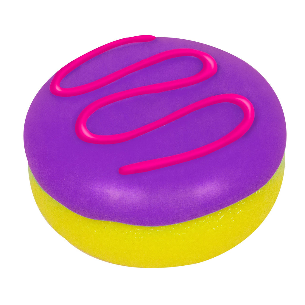 Fun Food Fidget Jelly Dohnut NeeDoh | Signature Seaside Lane - Playful Star & Heart Shaped Geometric NeeDoh Detail