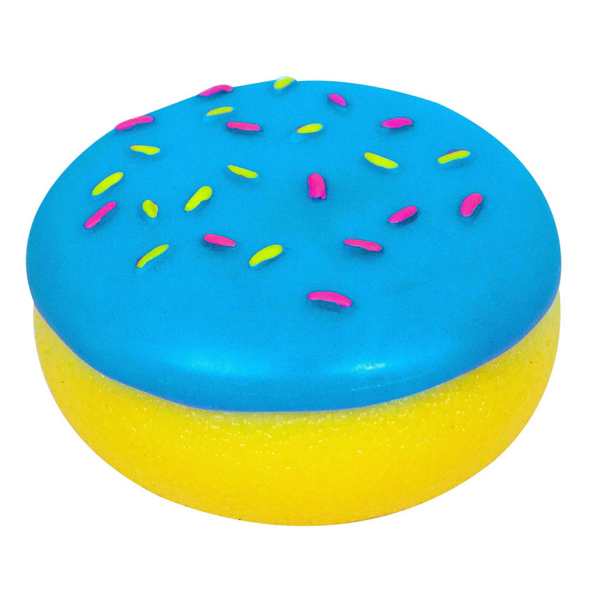 Fun Food Fidget Jelly Dohnut NeeDoh | Signature Seaside Lane - Playful Star & Heart Shaped Geometric NeeDoh Detail