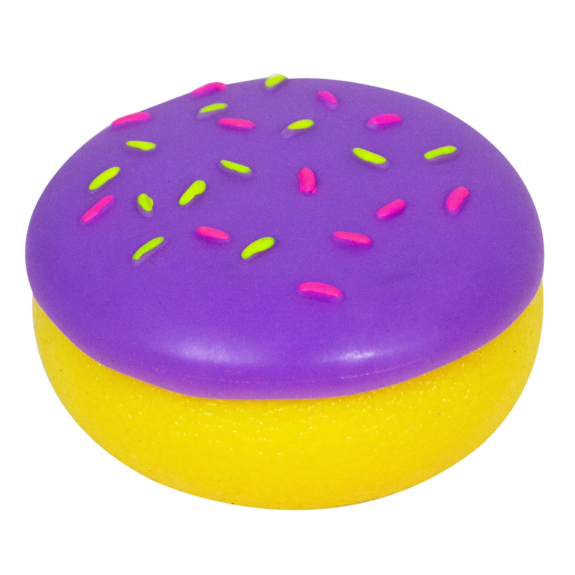 Fun Food Fidget Jelly Dohnut NeeDoh | Signature Seaside Lane - Playful Star & Heart Shaped Geometric NeeDoh Detail