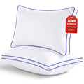 Ergonomic Memory Foam Pillows Queen Size Set of 2 Bed Pillows 2 Pack Down Alternative Hotel Pillows for Side Sleepers and Back Sleepers Gus... - Ergonomic Memory Foam Pillow for Neck Pain Support - Default Title