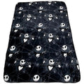 Super Soft Flannel Nightmare Before Christmas Jack Skellington 62x90 Plush Throw Blanket, 100% Polyester - Lightweight Plush Warm Blanket for All Seasons - Default Title