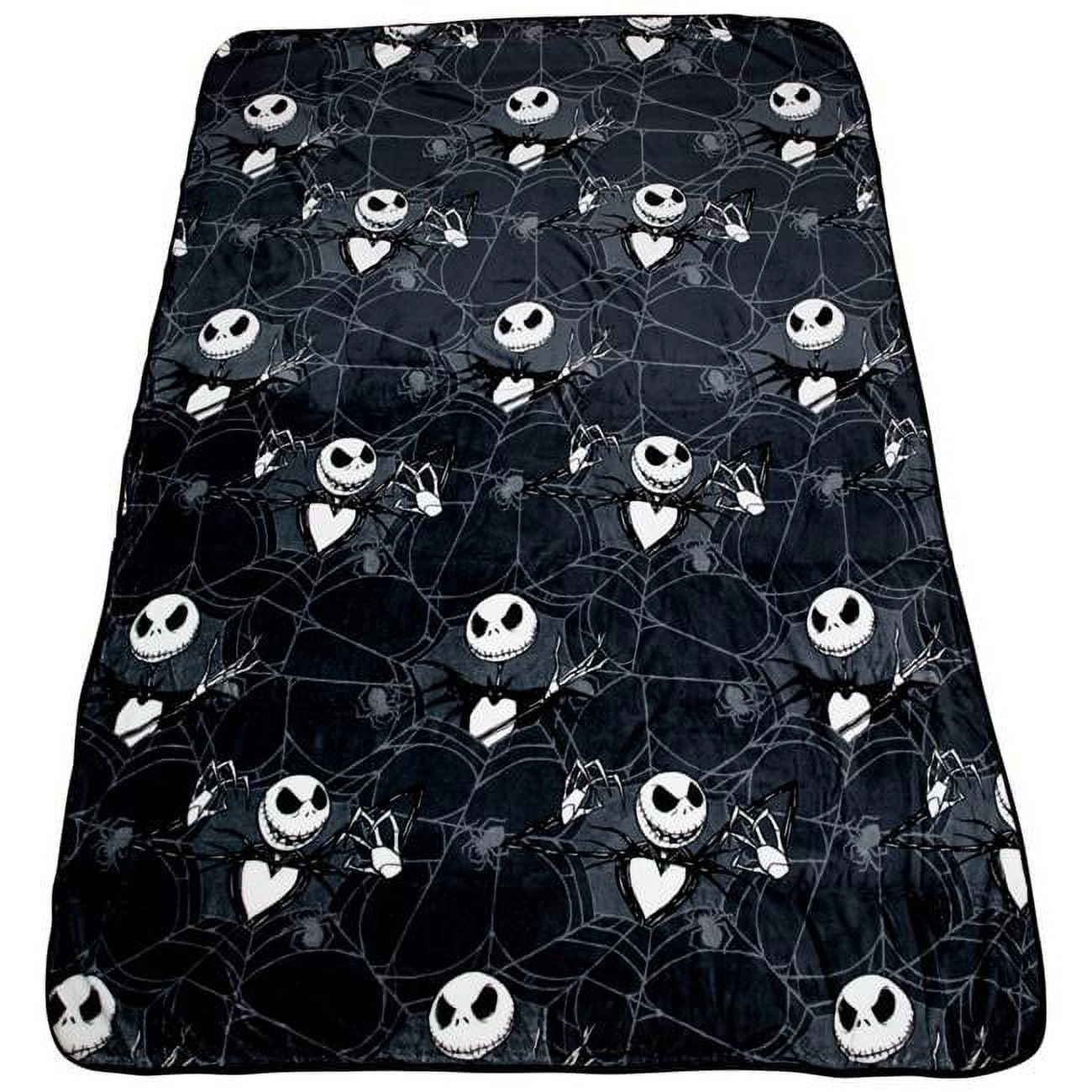 Super Soft Flannel Nightmare Before Christmas Jack Skellington 62x90 Plush Throw Blanket, 100% Polyester - Lightweight Plush Warm Blanket for All Seasons - Default Title
