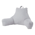 Orthopedic Support Jumbo Cement Gray Polyester Bed Rest Pillow - Decorative Throw Pillow Cushion for Sofa & Bed - Default Title