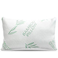 Hotel Collection King Size Bamboo Pillow, Memory Foam Bed Pillows with Washable Pillowcases, King - Ergonomic Memory Foam Pillow for Neck Pain Support - Default Title