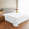 Ultra-Soft 100% Organic Cotton Percale Flat Sheet Twin Size - 1 PC Flat Sheet, White - Crisp, Cool and Strong Bed Linen, Top She... - Breathable Egyptian Cotton Flat & Fitted Sheets - Default Title