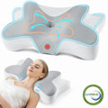 Ergonomic Memory Foam Cervical Pillow for Sleeping Memory Foam Neck Pain Relief Contour Orthopedic Ergonomic Pillows for Women Side Sleeper... - Orthopedic Shredded Foam Bed Pillow Set - Default Title