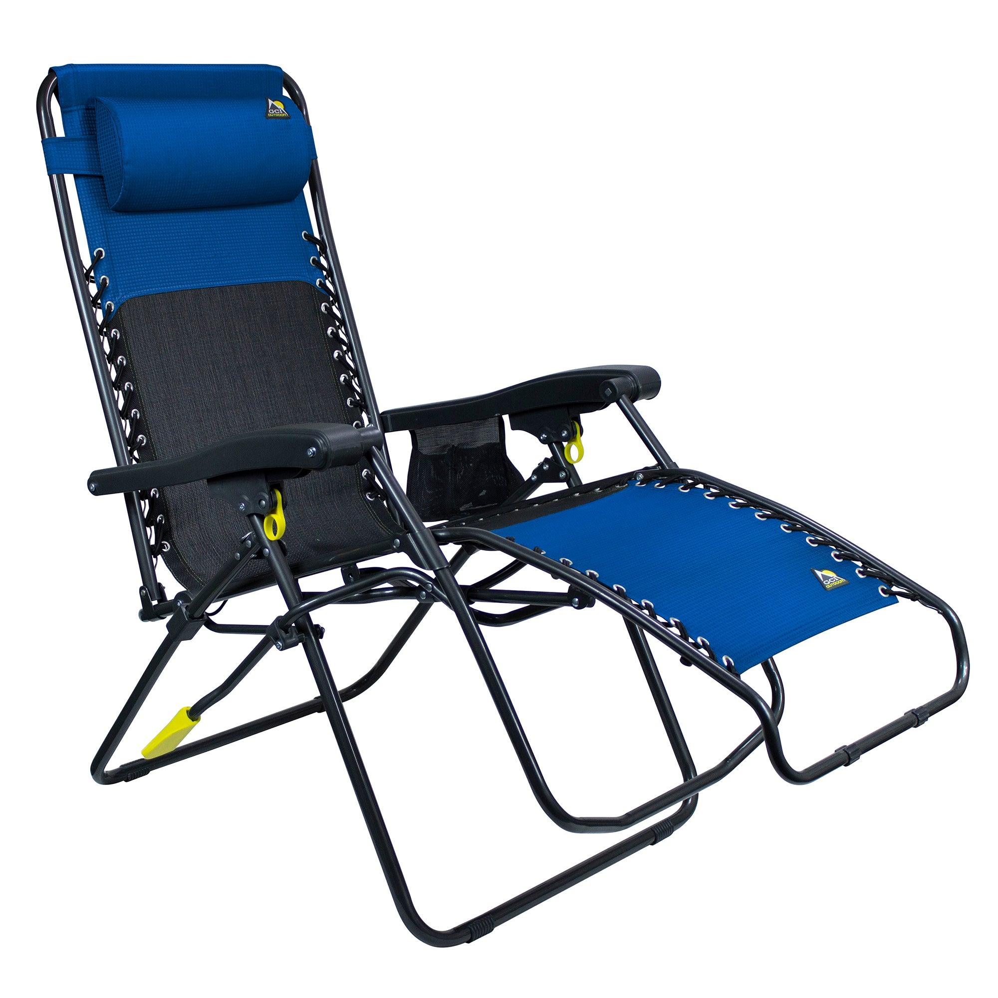 Sand-Friendly Freeform Zero Gravity Lounger Bundle - Choice 507 - Low-Profile Reclining Beach Chair with Backpack Straps Detail