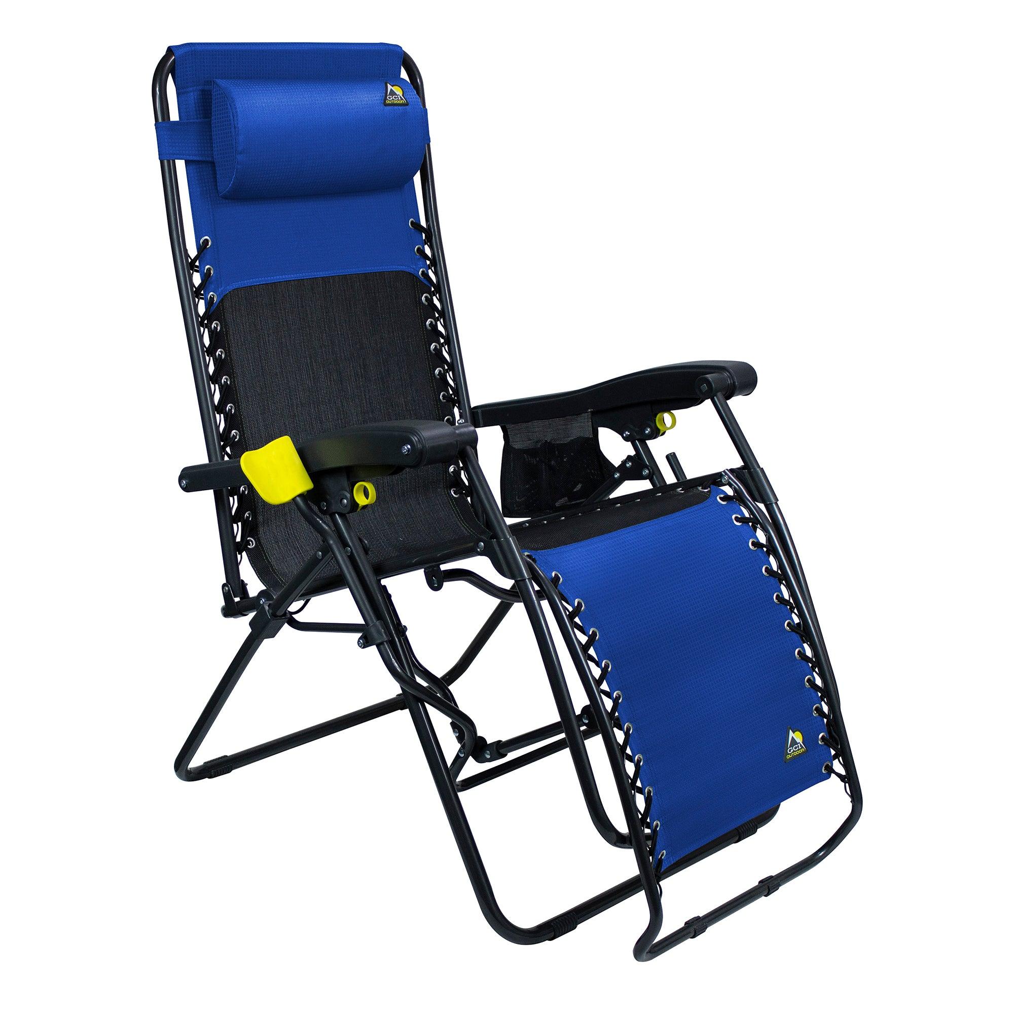 Sand-Friendly Freeform Zero Gravity Lounger Bundle - Choice 507 - Low-Profile Reclining Beach Chair with Backpack Straps Detail
