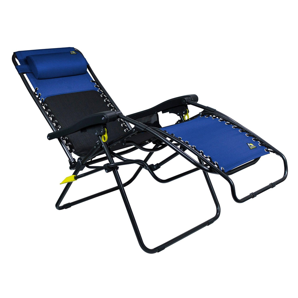 Sand-Friendly Freeform Zero Gravity Lounger Bundle - Choice 507 - Low-Profile Reclining Beach Chair with Backpack Straps Detail