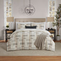 Fluffy Down Alternative Full/Queen Comforter Set, All-Season, 5-Piece, Tan Modern - All-Season Down Alternative Comforter Insert - Default Title