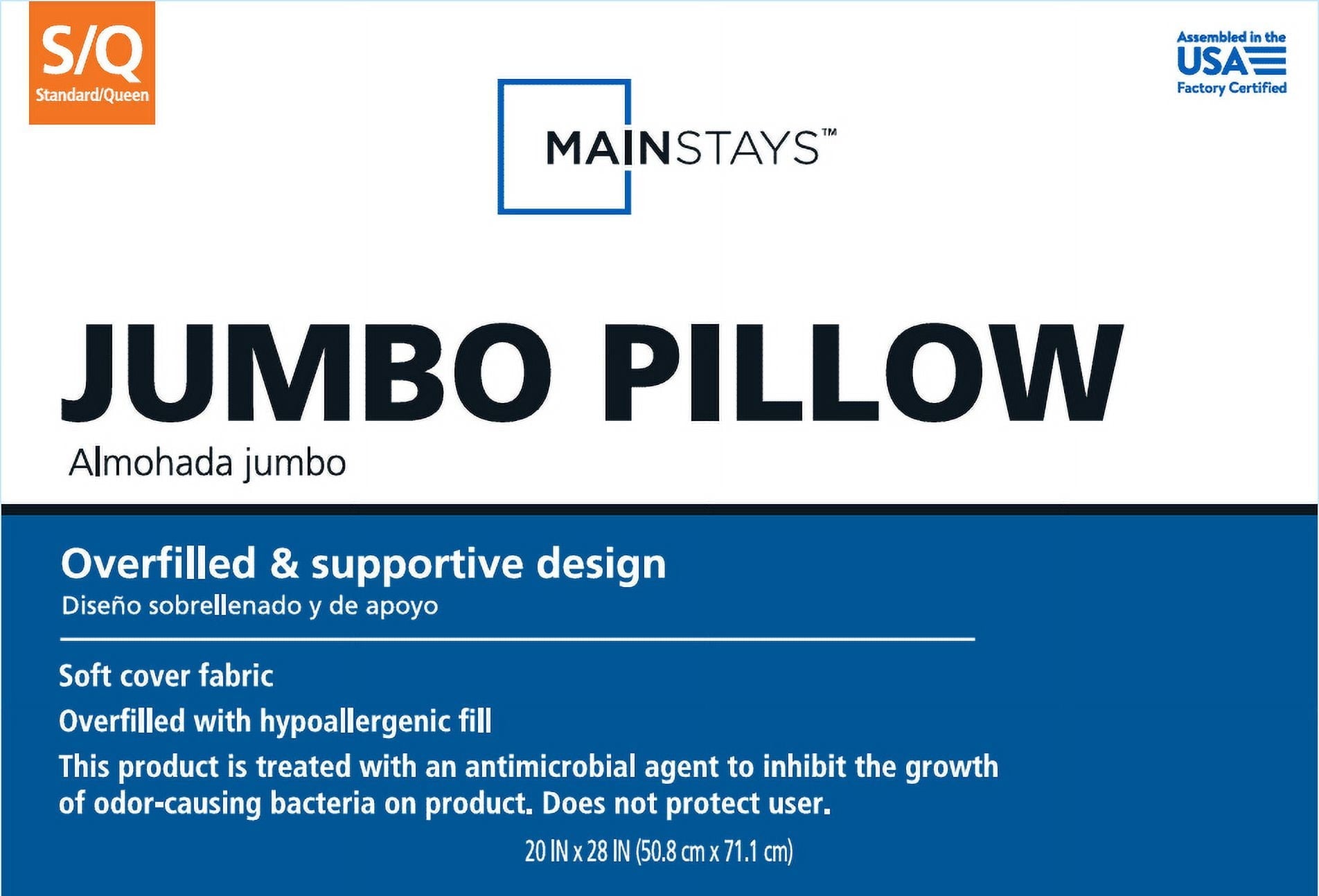 Hotel Collection MS Mega Pillow SQ - Hotel Quality Plush Sleeping Pillows - Default Title