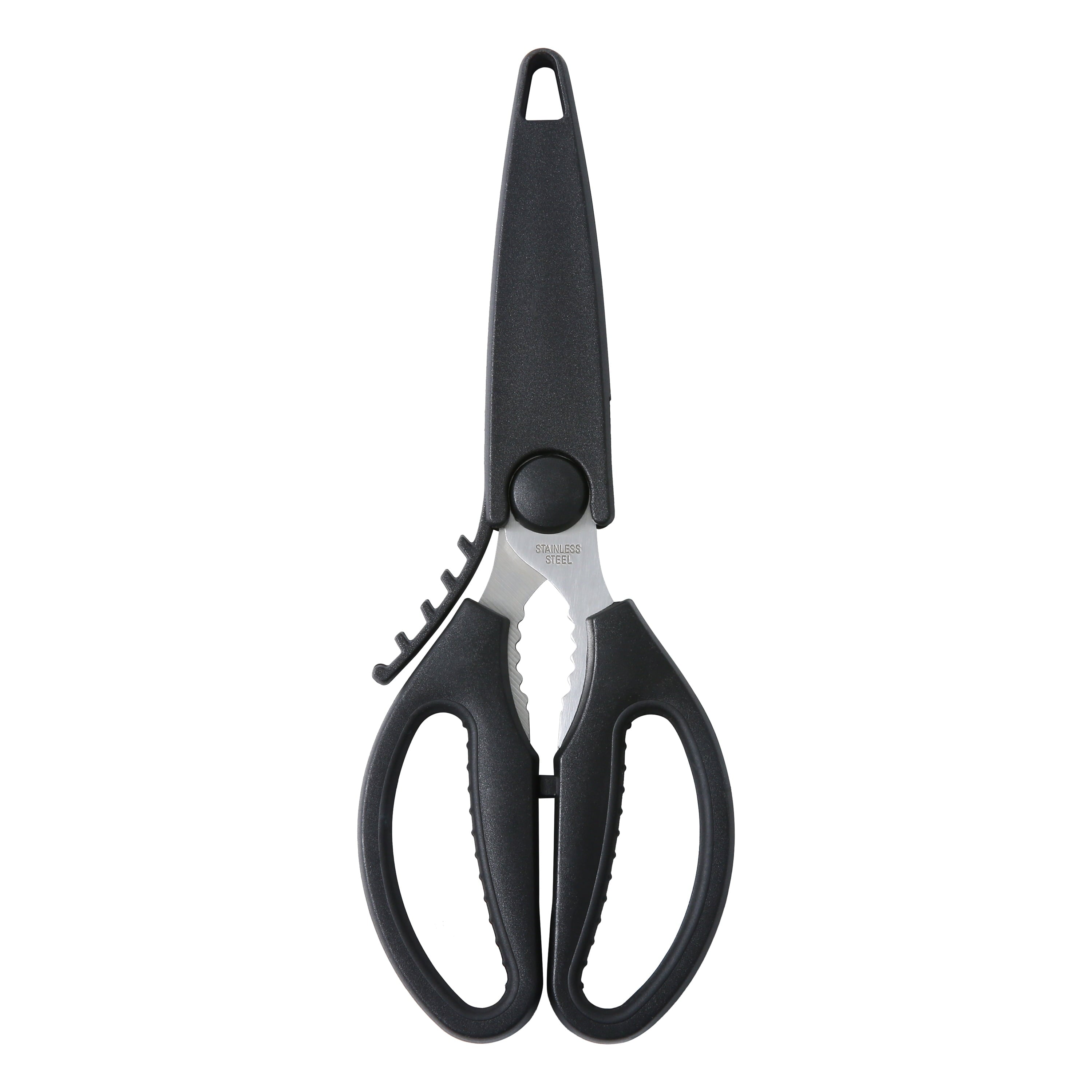 Ergonomic Manual Stainless Steel Multi-Purpose 8.6in Kitchen Shears - Innovative Kitchen Helper for Modern Cooking - Default Title