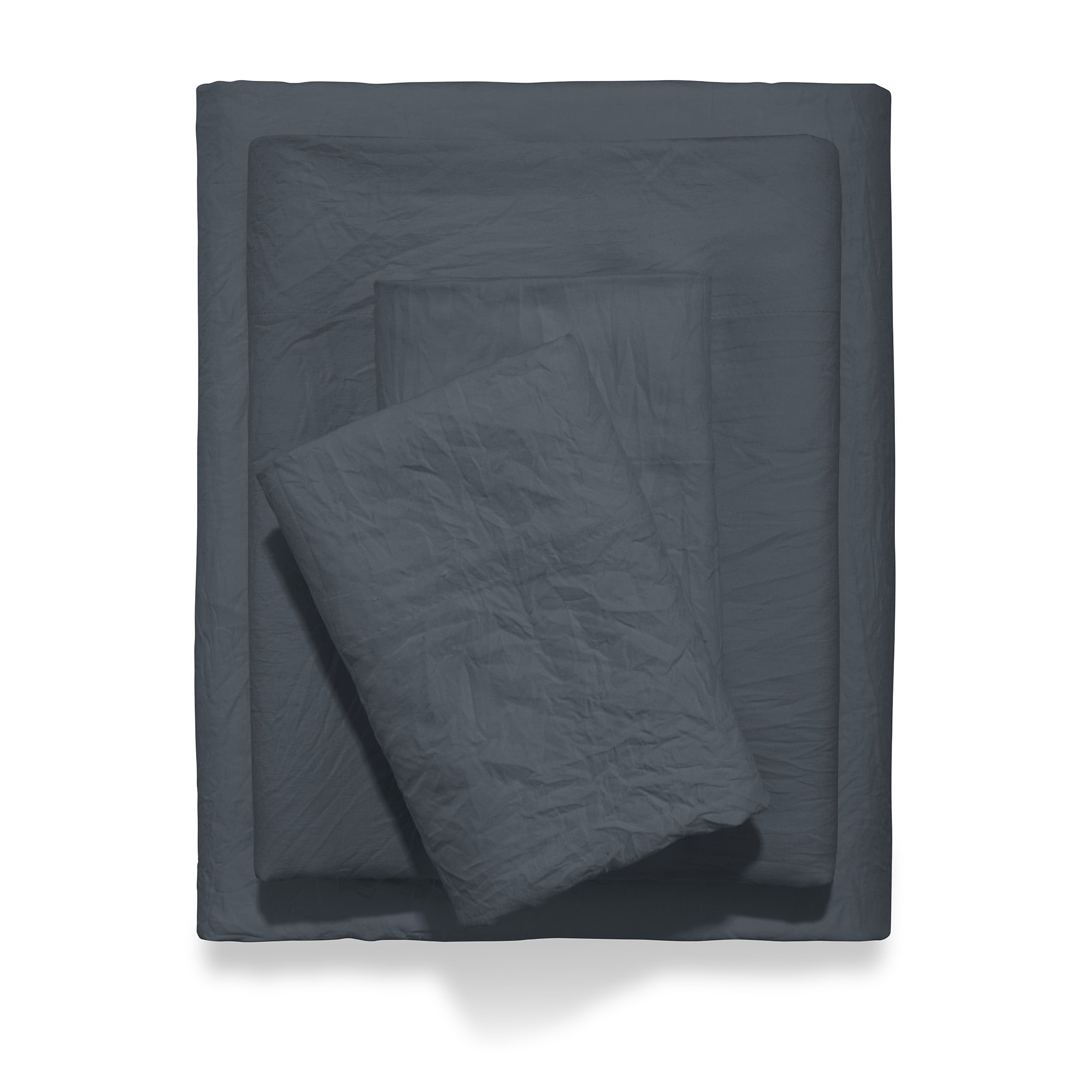 Breathable Luxury Microfiber Bed Sheet Set, Grey Stone, Full, 4 Pieces - Premium Ultra-Soft Pillowcase Pair for Sleeping - Default Title