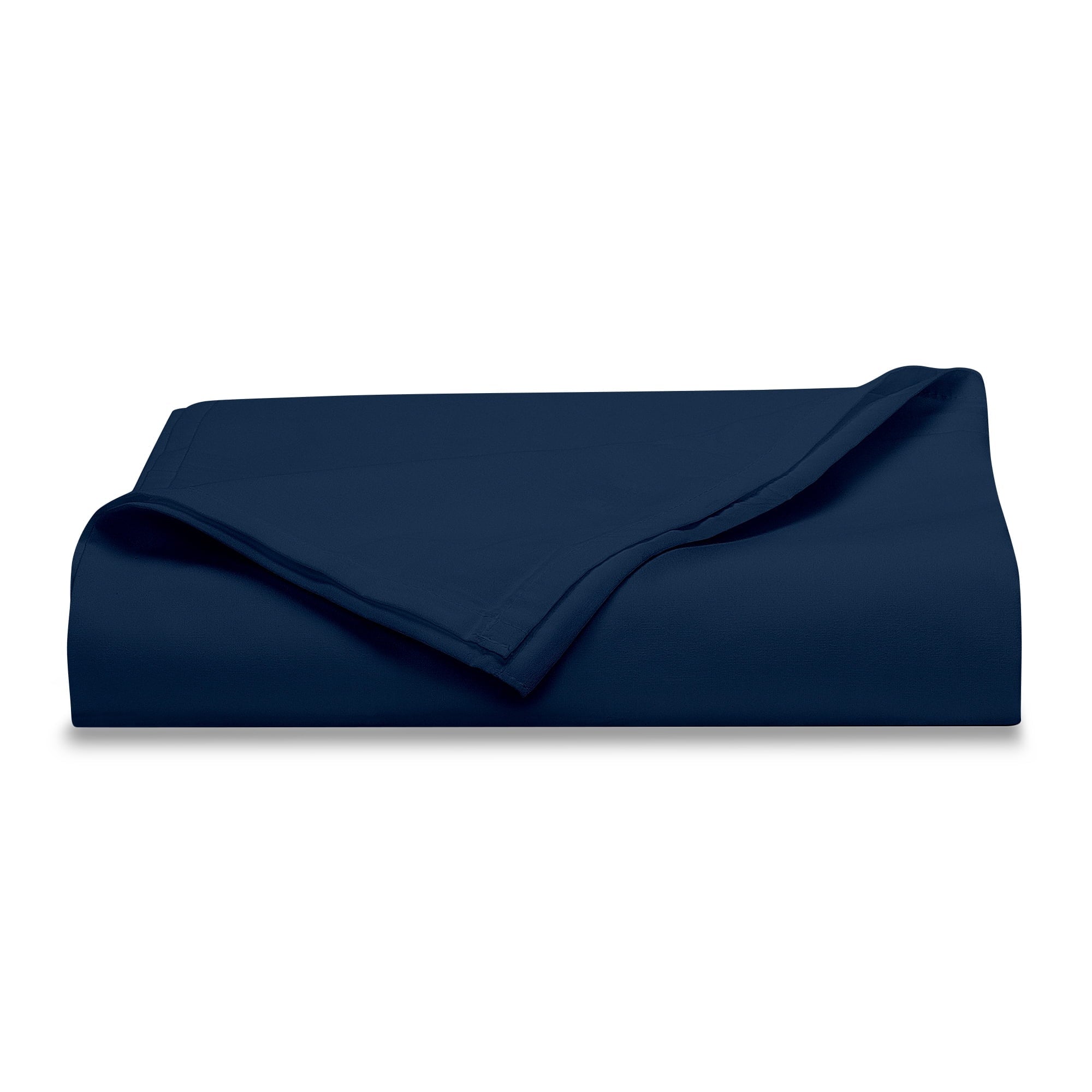 Breathable Luxury 300 Thread Count Easy Care Blue Cove Cotton Blend Percale Flat Bed Sheet, King - Cooling Hotel Quality Bedding Sheets and Pillowcases - Default Title