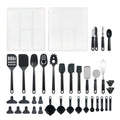 Professional Grade 36 Piece Kitchen Gadget Set with Kitchen Cooking Utensils, and Drawer Organizer, Black - Multi-Purpose Hand Tool for Daily Meal Prep - Default Title