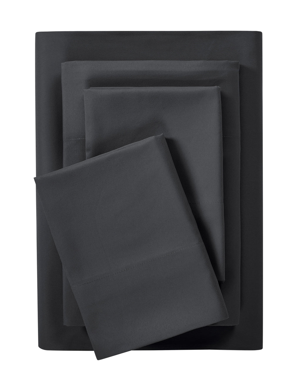 Breathable Luxury Microfiber Bed Sheet Set, Queen, Rich Black, 4 Piece - Breathable Egyptian Cotton Flat & Fitted Sheets - Default Title