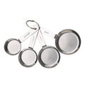 Multi-Functional Kitchen Stainless Steel 4-Piece Nesting Measuring Cups - Kitchen Gadget Tool for Quick Food Prep - Default Title