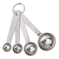 Multi-Functional Kitchen Stainless Steel 4-Piece Nesting Measuring Spoons Set, Stainless Steel Finish - Innovative Kitchen Helper for Modern Cooking - Default Title