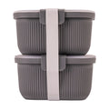 Deliciously Squishy Plastic Food Storage Bento Snack Container, Rectangle, Grey, 19oz Capacity, Made for Portable Food Storage - Deliciously Soft Cupcake Sensory Glob - Default Title