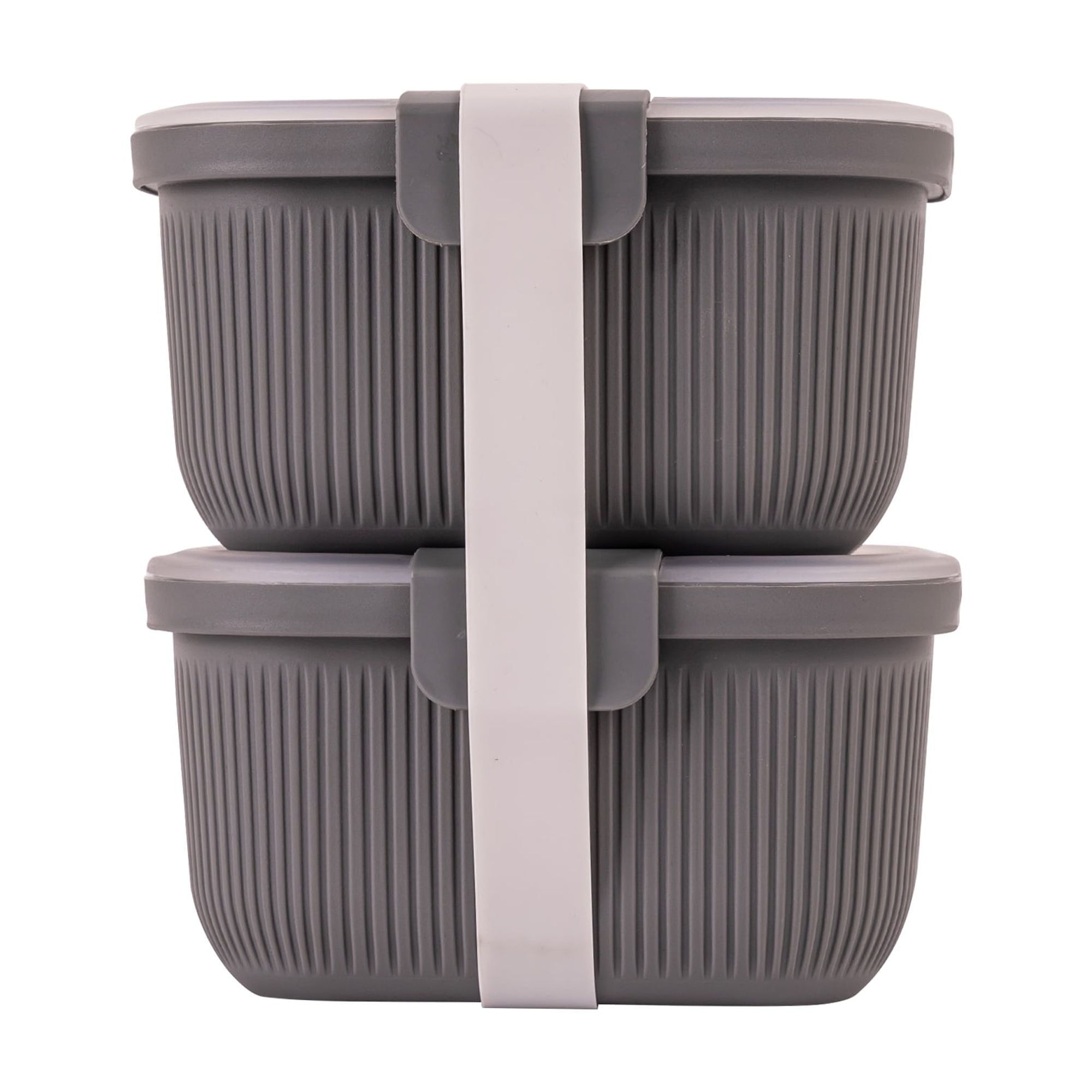 Deliciously Squishy Plastic Food Storage Bento Snack Container, Rectangle, Grey, 19oz Capacity, Made for Portable Food Storage - Deliciously Soft Cupcake Sensory Glob - Default Title