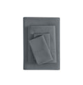 Cooling Sateen Super Soft Brushed Microfiber Bed Sheet Set, Soothing Gray, Queen, 4 Piece - Cooling Hotel Quality Bedding Sheets and Pillowcases - Default Title
