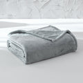 Cozy Fleece Super Soft Plush Blanket, Gray, Twin, Adult/Teen - Luxury Knitted Decorative Throw Blanket with Fringes - Default Title