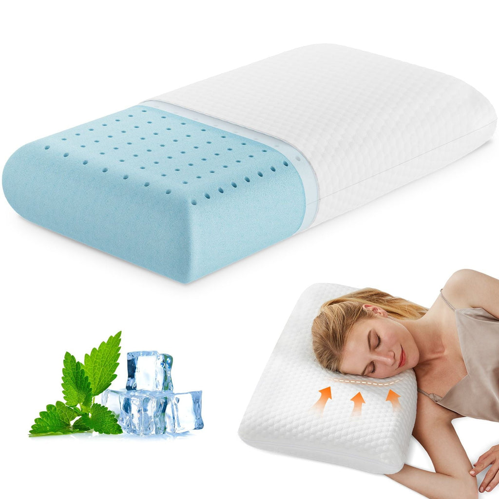 Decorative Plump Memory Foam Pillow, Standard Size Pillows for Sleeping, Bed Pillow Soft and Comfortable, 1 Pack - Hotel Quality Plush Sleeping Pillows - Default Title