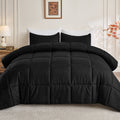 All-Season Queen Size Comforter Sets, 3 Piece Soft Quilted Bedding Sets, All-Season Down Alternative Comforter with 2 Pillow Sha... - All-Season Down Alternative Comforter Insert - Default Title