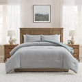 Heavyweight Warmth Full/Queen Comforter Set, All-Season, 3-Piece, Green Gingham Plaid - Hypoallergenic Ultra-Fluffy Quilt for Winter - Default Title