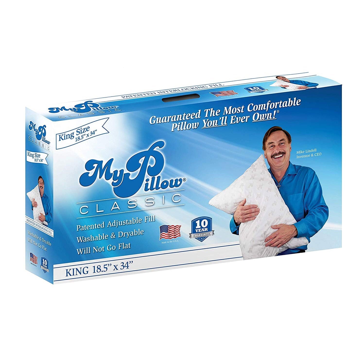 Fluffy Shredded Foam King Sized Bed Deep Sleep Pillow, Green Firm Fill - Orthopedic Shredded Foam Bed Pillow Set - Default Title