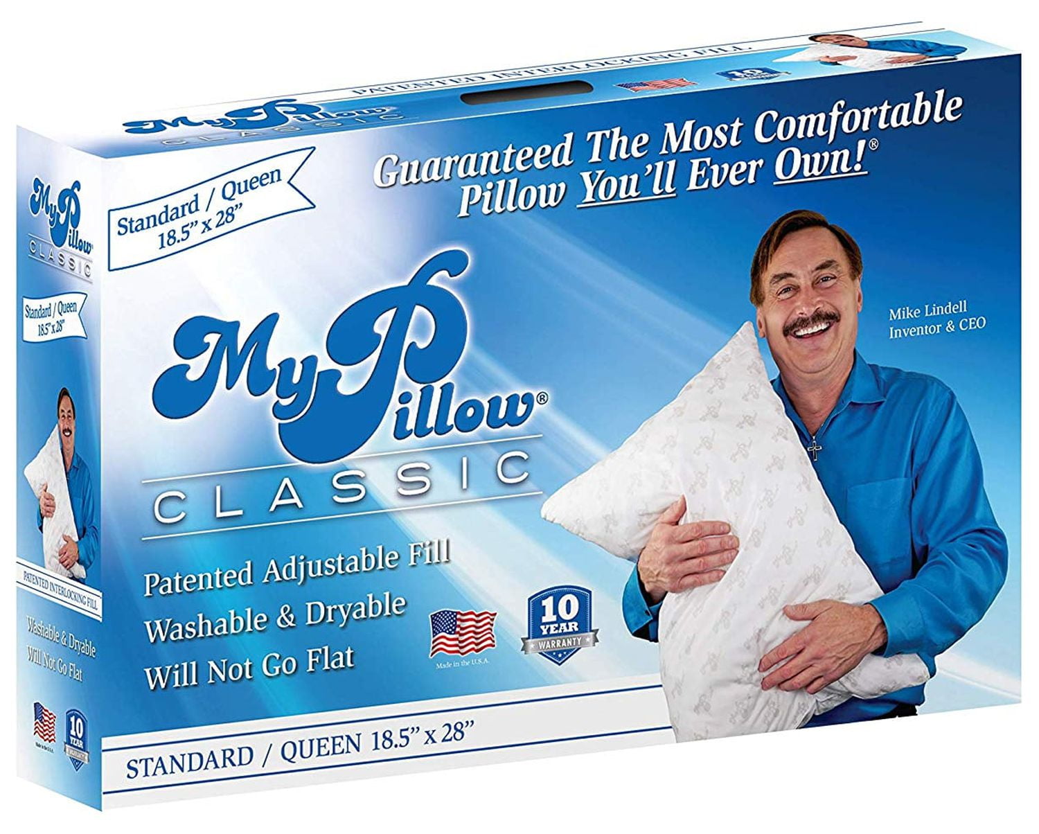 Orthopedic Support Foam Queen Size Bed Deep Sleep Pillow, White Medium Fill - Orthopedic Shredded Foam Bed Pillow Set - Default Title