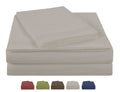 Cooling Sateen Luxury Silver Gray Microfiber bed Sheet Sets, 4-pieces, Twin size - Cooling Hotel Quality Bedding Sheets and Pillowcases - Default Title