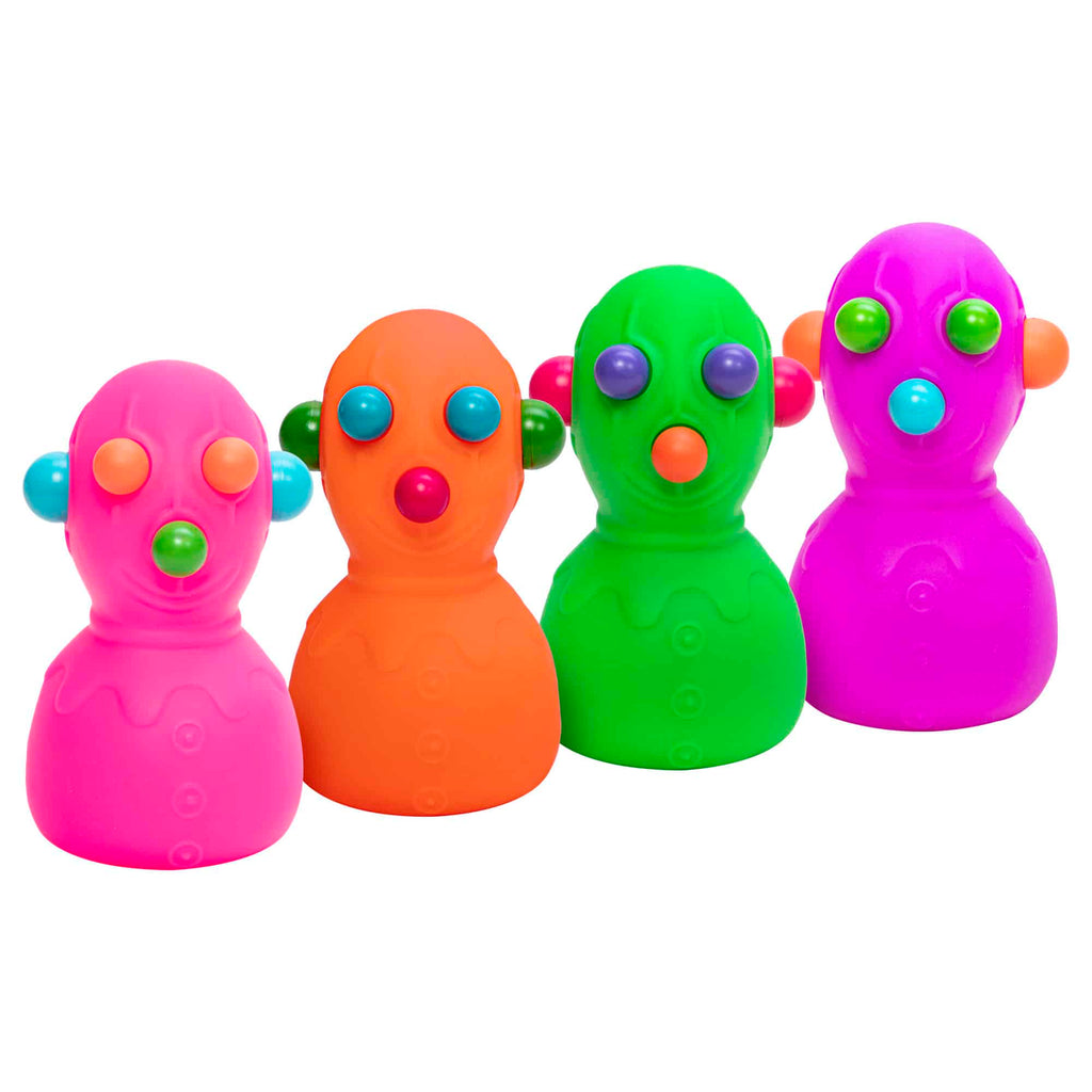 Cute Collectible NeeDoh Panic Pete | Signature Seaside Bay - Dino Character Malt-Gel Filled Sensory Glob - Surprise Me! (Random Color)