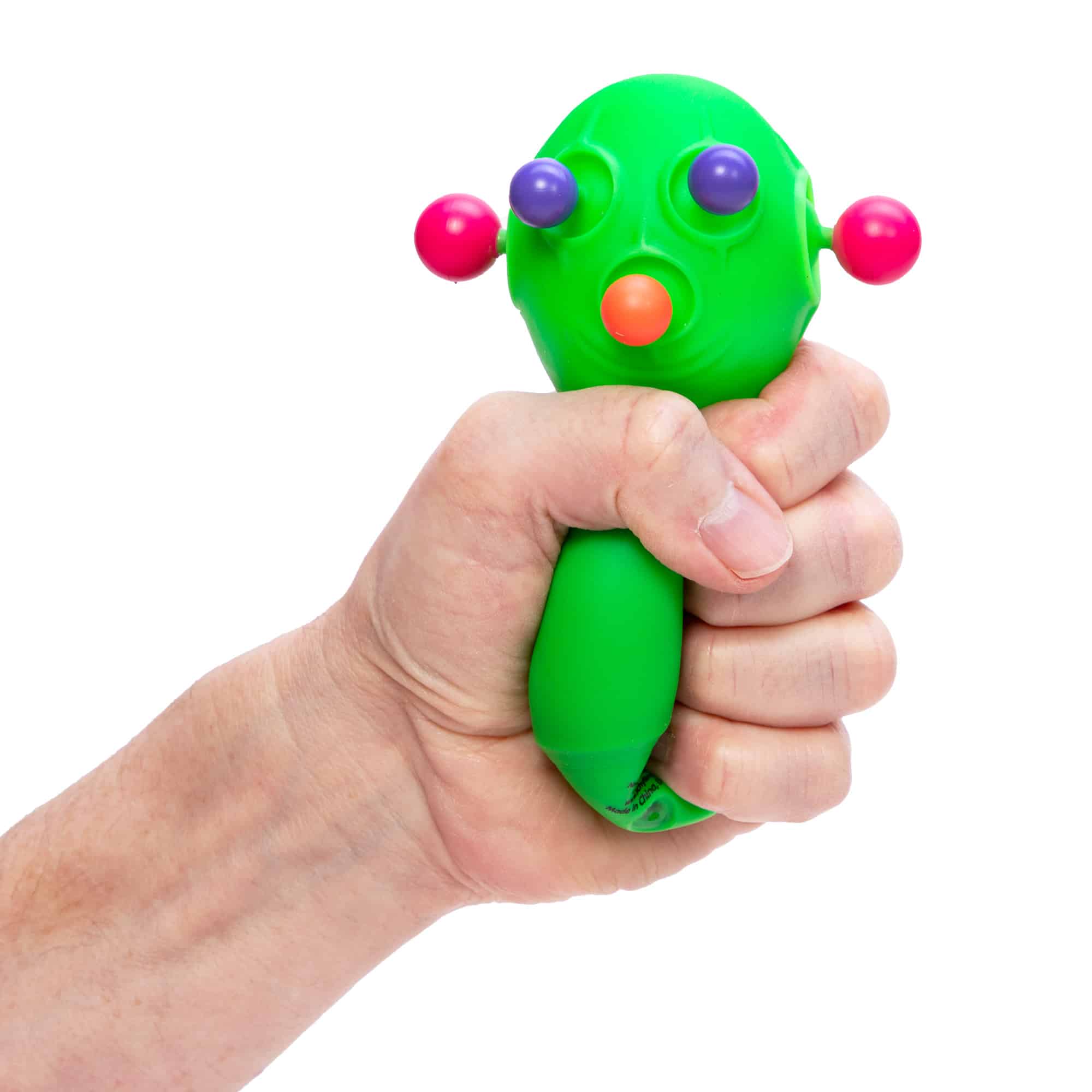 Cute Collectible NeeDoh Panic Pete | Signature Seaside Bay - Dino Character Malt-Gel Filled Sensory Glob Detail