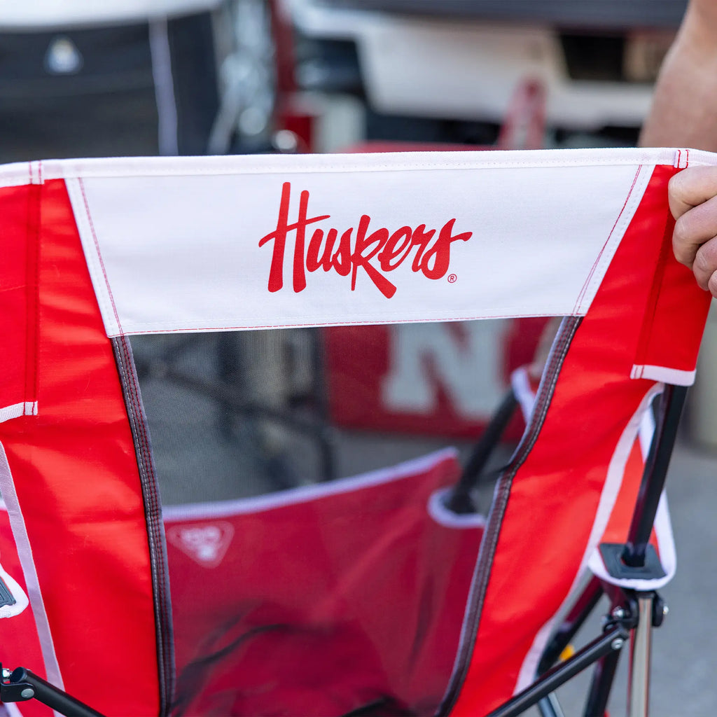 Smooth Motion College Comfort Pro Rocker - Nebraska Cornhuskers - Choice 161 - Freestyle Rocker Portable Outdoor Folding Chair Detail