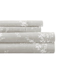 Breathable Luxury 3 Piece Pattern Microfiber Bed Sheets Set, Distressed Willow Light Gray, Twin - Luxury Bed Sheet Set with Deep Pockets - Default Title