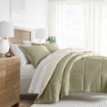 Luxurious Quilted 5 Piece Bedding Bundle, Reversible Comforter and Patterned Sheet Set, Twin - Hypoallergenic Ultra-Fluffy Quilt for Winter - Default Title