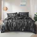 Luxurious Quilted 3 Pieces Printed Comforter Set Queen Size, Lightweight Botanical Floral Bed in a Bag, Ultra Soft Bedding Set with 1 R... - Hypoallergenic Ultra-Fluffy Quilt for Winter - Default Title