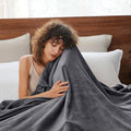 Super Soft Flannel Fleece Throw Blanket, Fuzzy Soft Lightweight Blankets for Bed, Sofa, Suitable for All Season, Grey, 50x60 inches - Lightweight Plush Warm Blanket for All Seasons - Default Title
