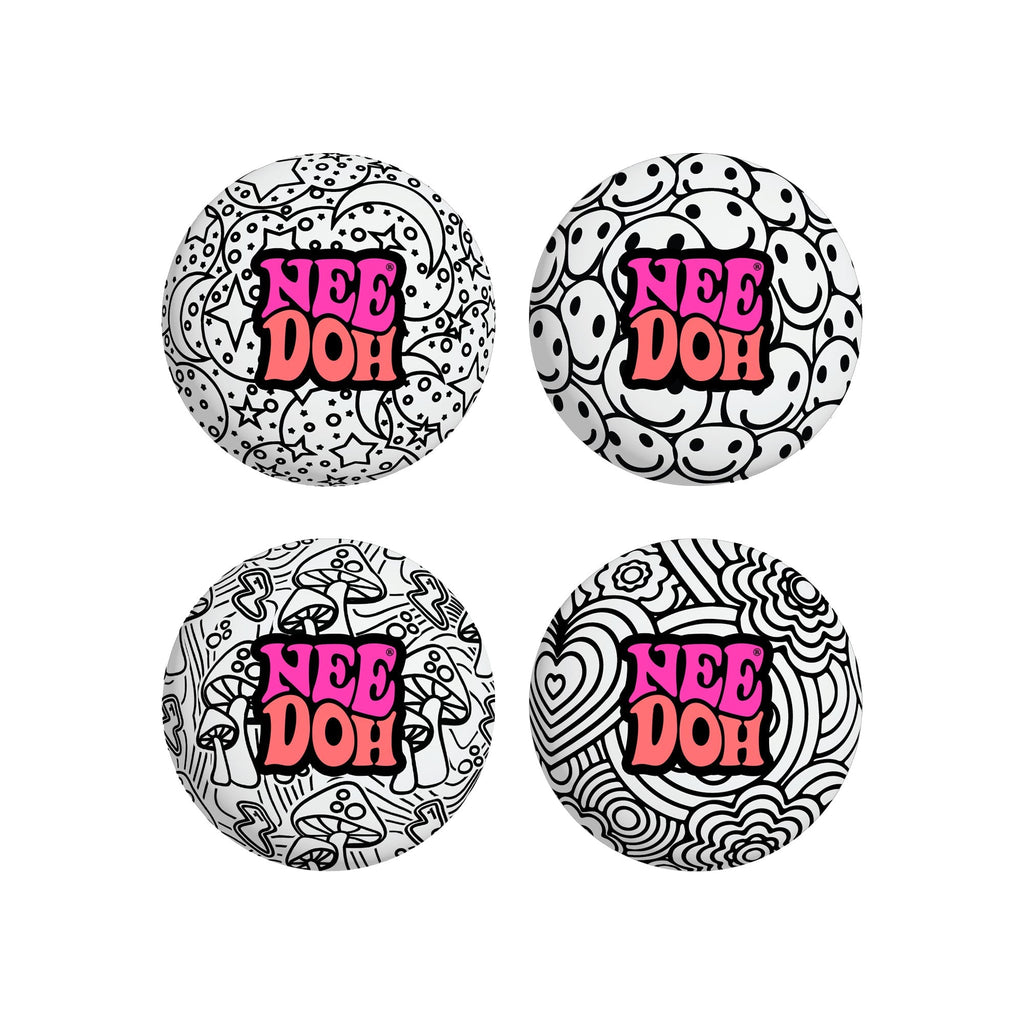 Fuzzy Flocked NeeDoh Press-Doh | Select Oak Terrace - Fuzzy Flocked Textured Sensory Fidget Ball - Default Title